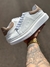 TENIS ALEXANDER MCQUEEN OVERSIZED BRANCO COM ROSEGOLD