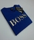 Camiseta Manga Curta Hugo BSS Malha Pima Peruana Azul marinho - comprar online