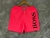 Short Praia Masculino Hugo Boos Pink Escrito Preto