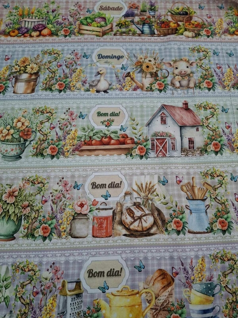 23- Corte de Barrado em Tricoline Digital - comprar online