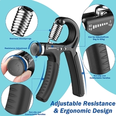 Hand Grip Fitness Equipment, Aperto de mão, Ajustável para Pulso, Punho E Hand - ALPHAshop