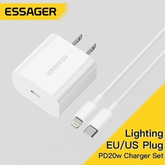 Carregador Rápido Essager USB Tipo C, Carregamento Rápido, PD, iPhone 14, 13, - comprar online