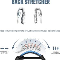 Massageador Ajustável Multi-Nível, Maca Traseira, Magnetoterapia, Cintura, Pes - loja online