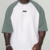 REMERA OVERSIZE RANGLAN ECHO WHITE+GREEN - comprar online