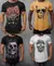 Kit com 4 Camisetas Longline Masculina Slim M – 100% Algodão | Estampas Variadas - comprar online