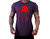 Camiseta Longline Masculina Manga Curta Crânio Vermelho - comprar online
