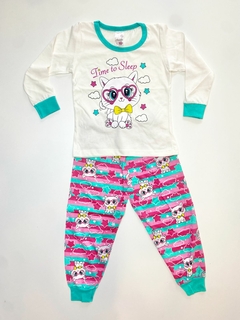 Pijama Feminino Infantil Meia Estação