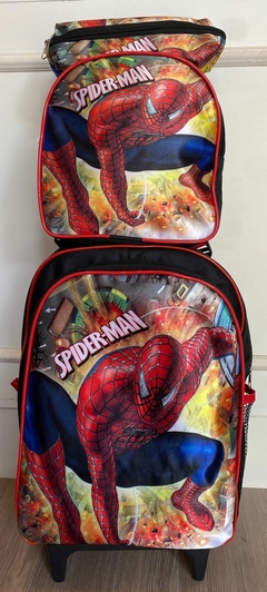 Kit Mochila Nacional Homem Aranha 3 peças