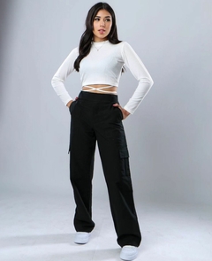 Calça Cargo Wide Leg - Mig & Mel Kids