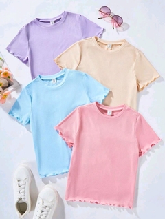 Blusinha Básica Canelada Juvenil