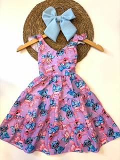 Vestido Stitch Alça Babado - comprar online