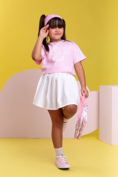 Saia Plissada Mel - loja online