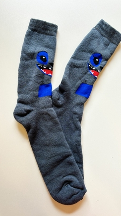 Meia Stitch Cinza
