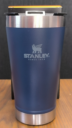 Copo Térmico Stanley com Tampa e Abridor 473ml Aço Inoxidável Térmico - Azul Escuro