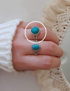 Anillo Piedra Turquesa - Karmelia Joyas