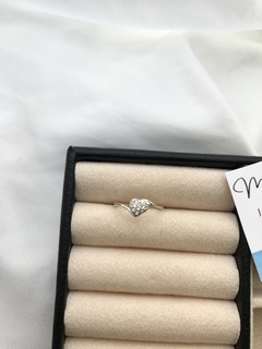 Anillo Heart micropavé
