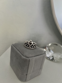 Anillo Reina plata inflada - Karmelia Joyas