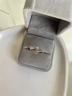 Anillo Cristal Hoja