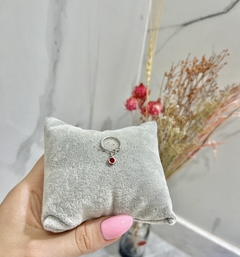 Argollita cubic rojo - comprar online