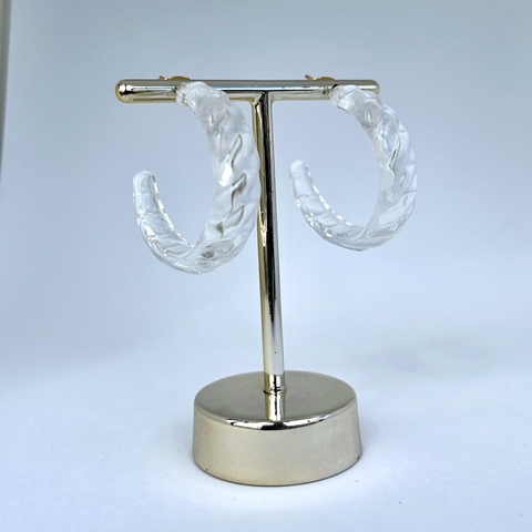 Argola croissant M transparente