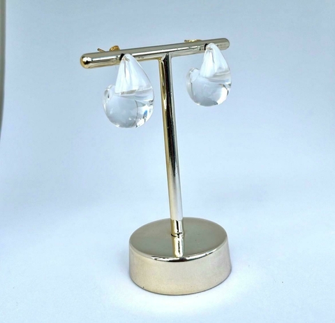 Brinco gota P transparente