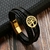 Imagem do Bracelete/Pulseira luxo multicamadas - couro e aço inox