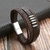 Bracelete/Pulseira luxo multicamadas - couro e aço inox - comprar online