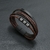 Pulseira/Bracelete masculino - couro com aço inox na internet