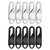 Kit 10 Ziper Reparo em Metal