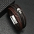 Pulseira/Bracelete masculino - couro com aço inox - loja online