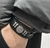 Pulseira/Bracelete masculino - couro com aço inox