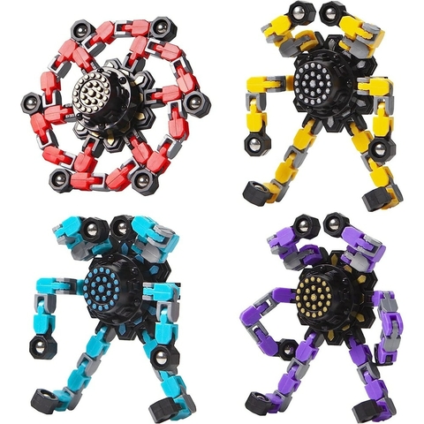 Transformável Fidget Spinner para TDAH Autismo, Alívio do Estresse, Brinquedos Sensoriais, Spinner
