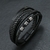Pulseira/Bracelete masculino - couro com aço inox - comprar online