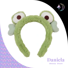 Diadema de peluche Ranita