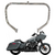 Protetor de Motor Tradicional Cromado Touring Road Glide