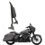 Sissy Bar Fixo Diablo 1" 1/4 Preto Sem Grelha Touring Street Glide