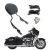 Sissy Bar Destacável Tradicional Sem Grelha e Com Dockings Preto Touring Electra Glide