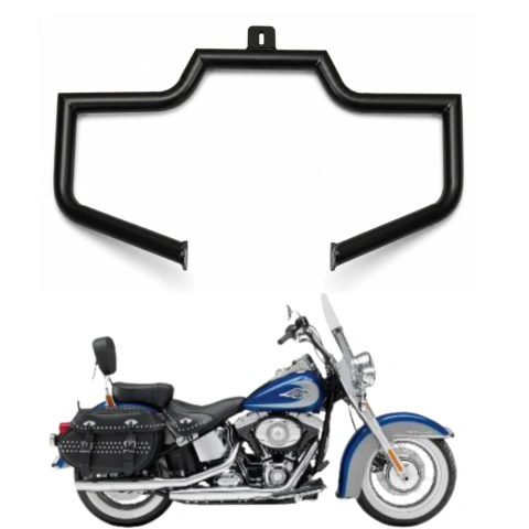 Protetor de Motor Quinado 1"1/2 Preto Softail Heritage até 2017