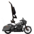 Sissy Bar Destacável Diablo 1" 1/4 Sem Grelha Preto Touring Street Glide