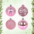 Kit 16 Bolas Árvore Natal Mistas Decoradas Enfeite Luxo 8cm - nbtshop.com.br | Tudo pra você