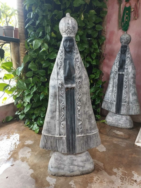 Imagem de Nossa Senhora Aparecida Cimento (Pintado)