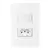 Conjunto 1 interruptor Sleek simples 10/20A + 1 tomada 2P+T 20A 250v