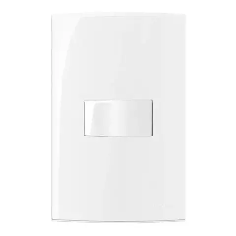 Conjunto interruptor simples Branco Sleek MarGirius