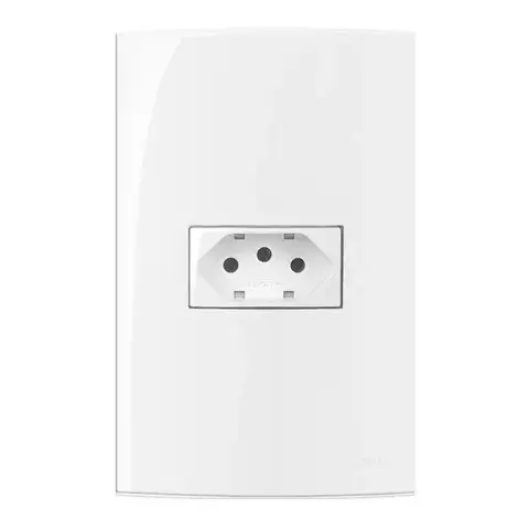 Conjunto de tomada 2P+T 10 E 20A BRANCO SLEEK
