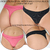 ANDRESSA PACK COLALESS DE MICROFIBRA CON LUREX NEGRO FUCSIA X 2 UNIDADES P 087NF