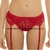 PAPILLON PORTALIGAS DE PUNTILLA Y TULL CON LYCRA ROJO 1014R - comprar online