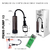Bomba de vacío peneana manual ST 110828BLACK, incluye lubricante. Muestra el producto y sus dimensiones.