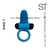 ST ANILLO PENEANO CON VIBRADOR RECARGABLE 10 VELOCIDADES RING 6 CELESTE 19018 - comprar online