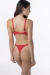 UAILEE CONJUNTO TAZA SOFT CON ARO DE MICROFIBRA Y COLALESS CON BRETELES ANCHOS REGULABLE ROJO 2001R en internet