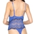 PLAYBOY BODY DE PUNTILLA BICOLOR CONBINADA CON TUL LISO GLOSSY 2354NA - comprar online